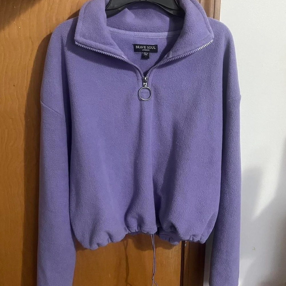 Size small purple zip up